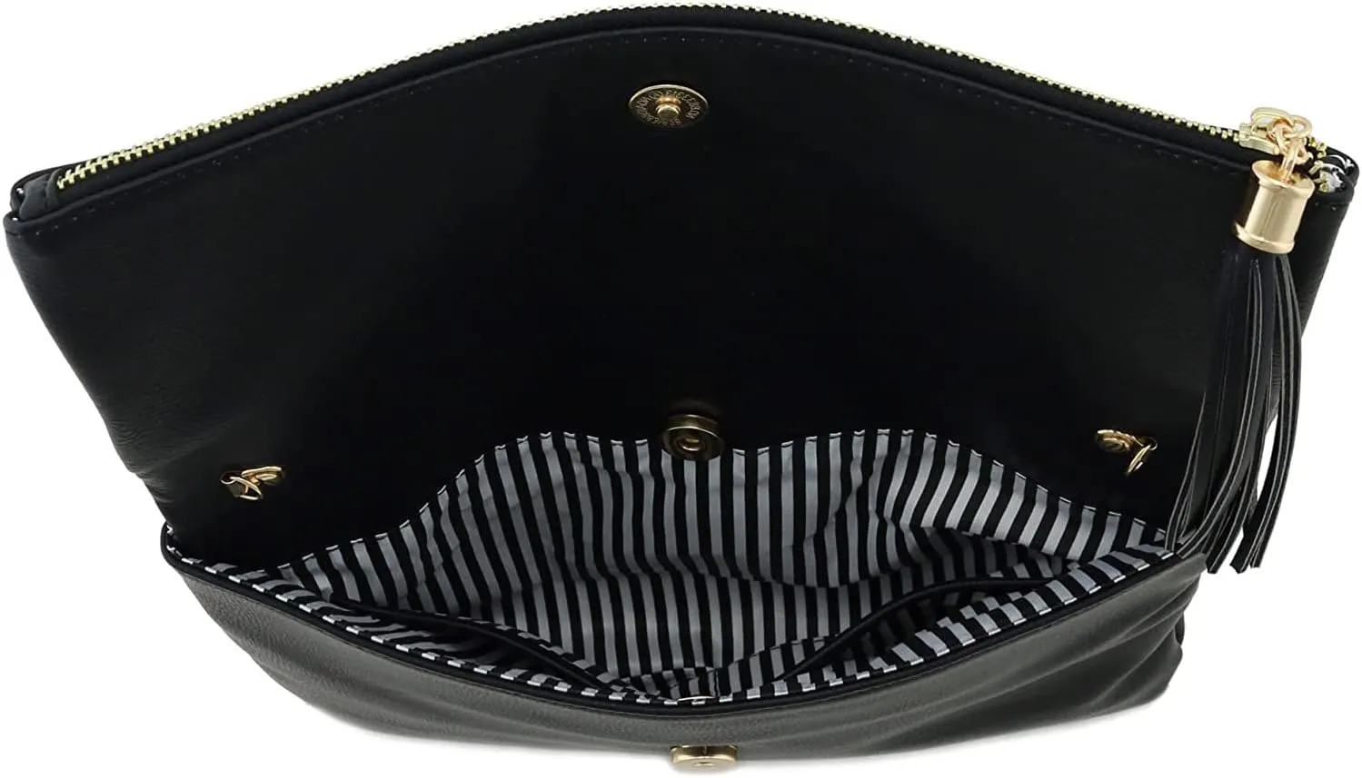 Solene Envelope Clutch Bags for Women Foldover Crossbody Tassel Wallet with Chain Strap, Elegant Evening Purse