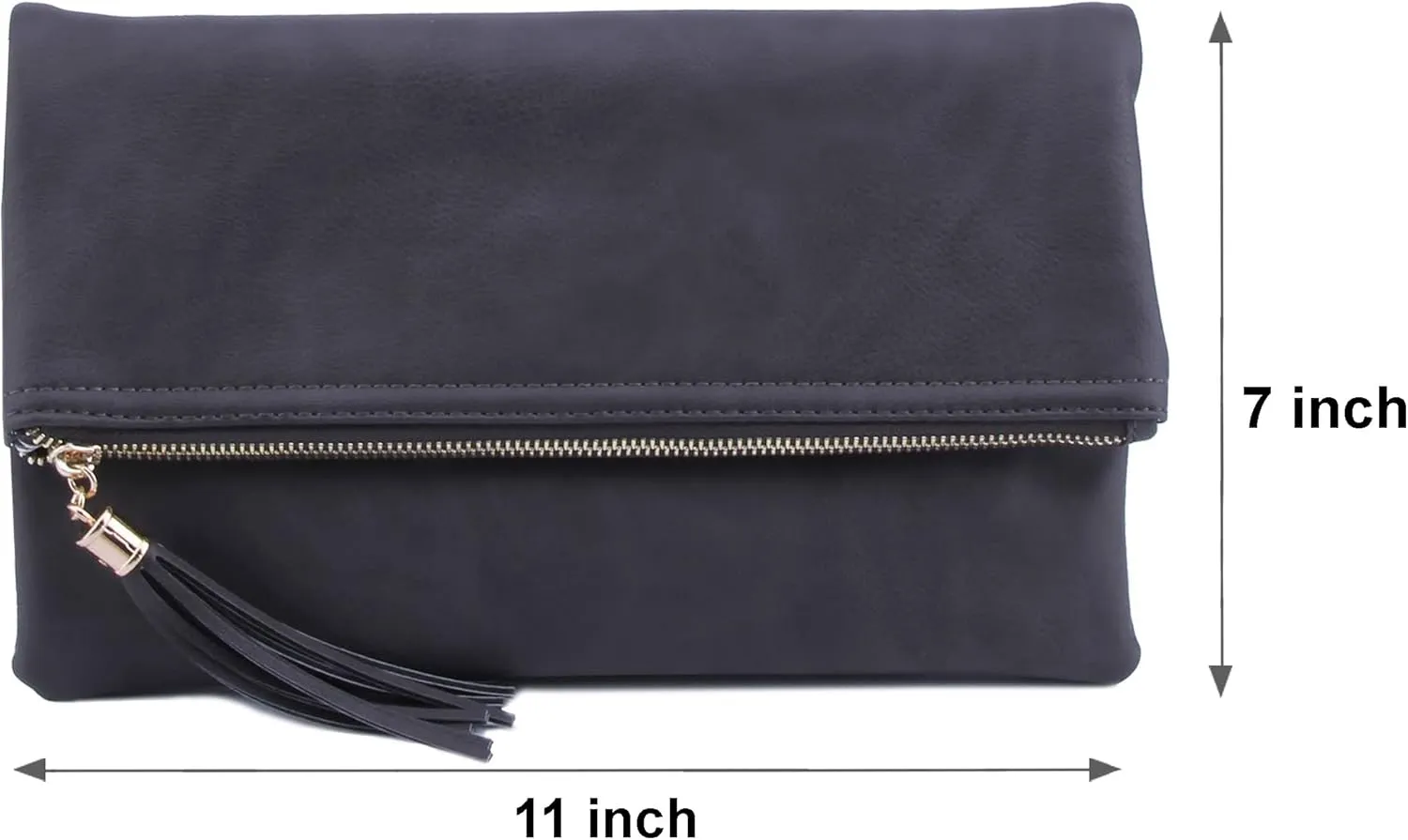 Solene Envelope Clutch Bags for Women Foldover Crossbody Tassel Wallet with Chain Strap, Elegant Evening Purse