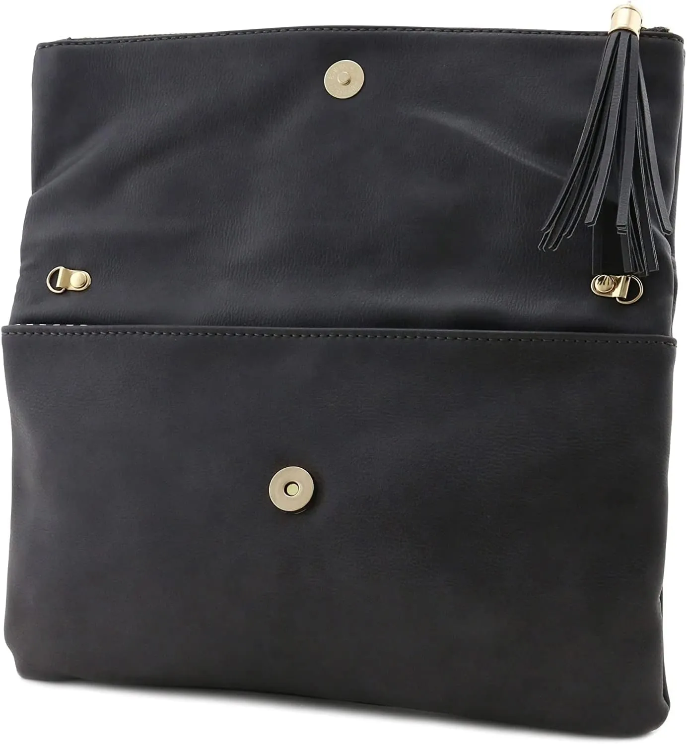 Solene Envelope Clutch Bags for Women Foldover Crossbody Tassel Wallet with Chain Strap, Elegant Evening Purse