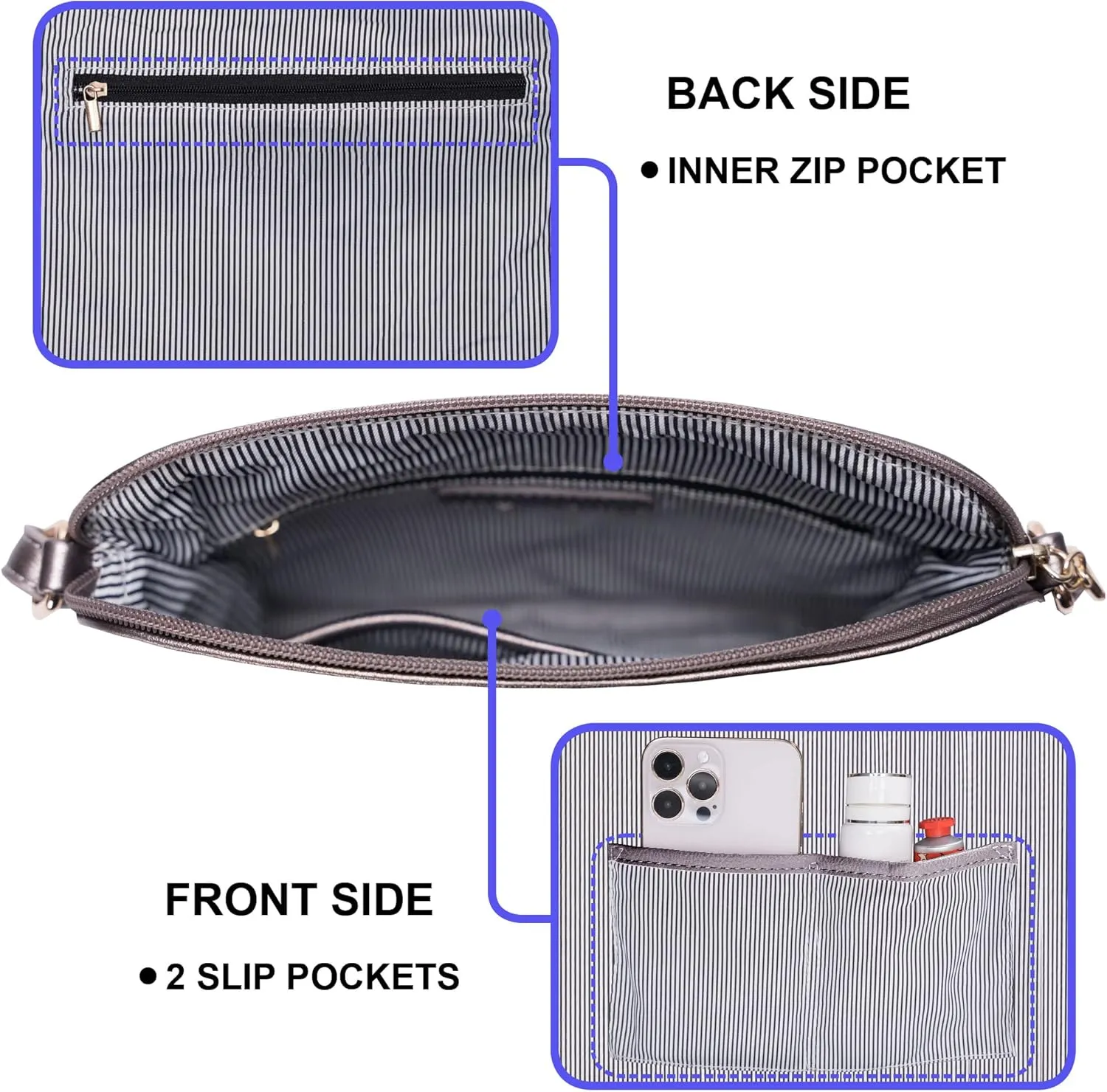 Solene Womens Lightweight Medium Crossbody Purse with Tassel, Perfect Size Crossbody Bags for Daily Use, travel