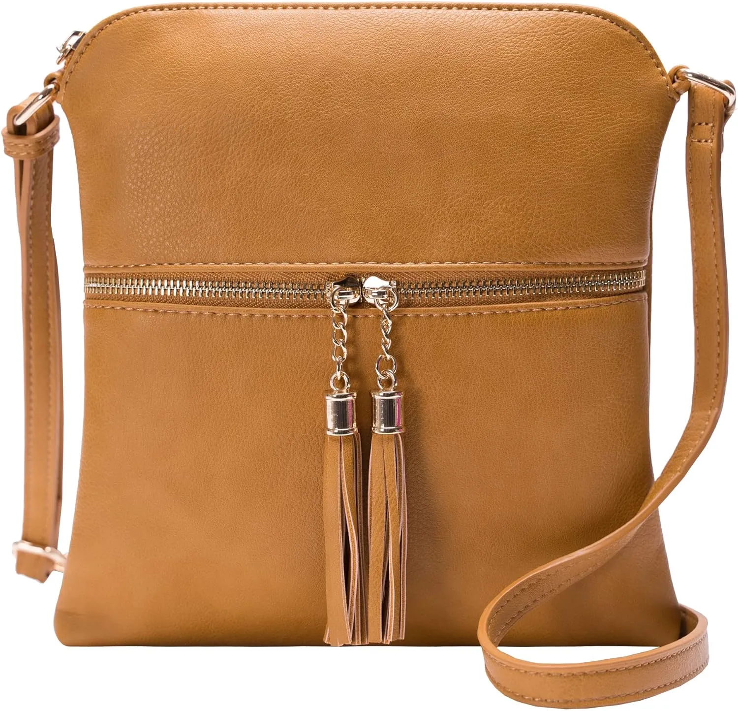 Solene Womens Lightweight Medium Crossbody Purse with Tassel, Perfect Size Crossbody Bags for Daily Use, travel