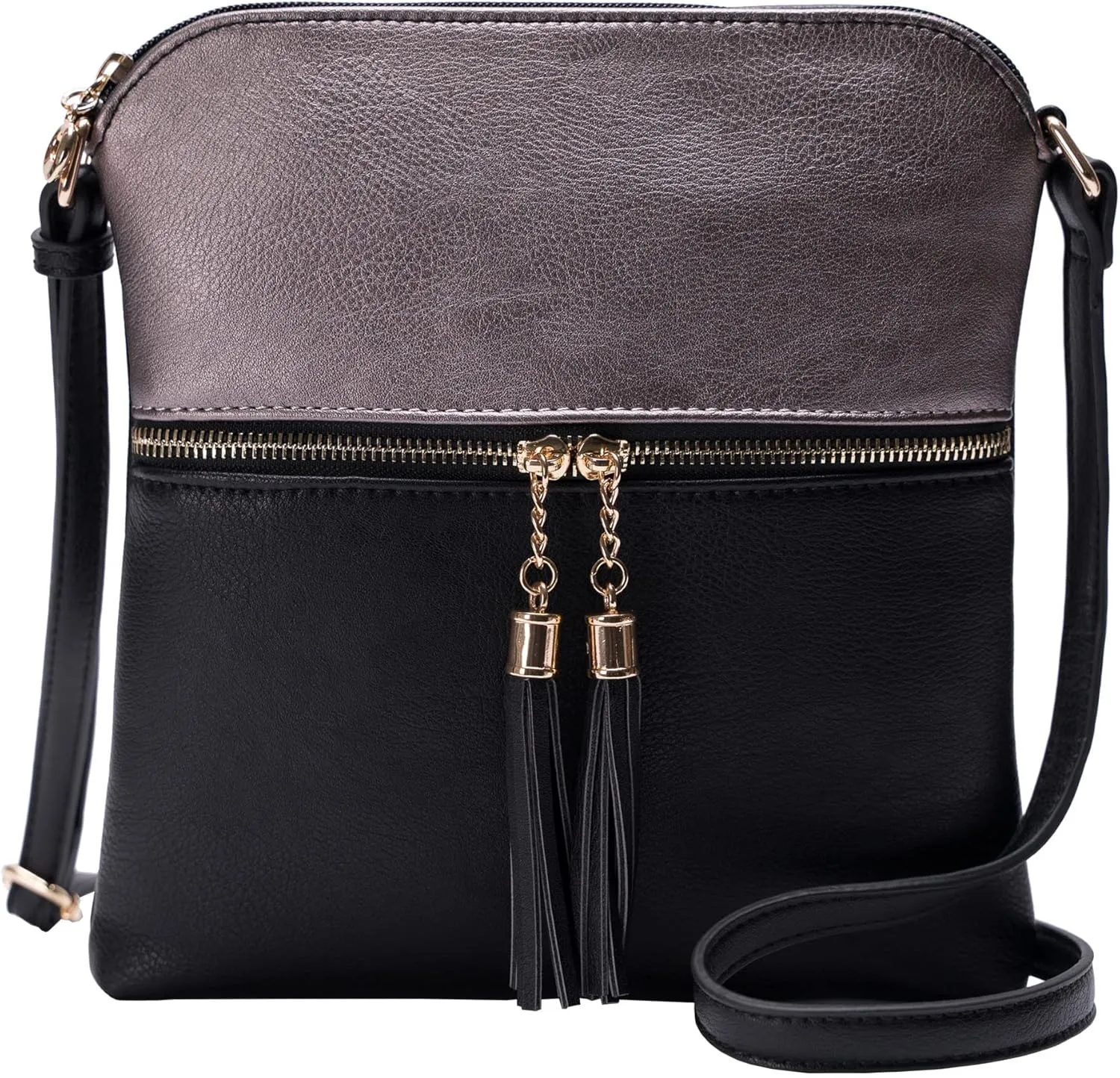 Solene Womens Lightweight Medium Crossbody Purse with Tassel, Perfect Size Crossbody Bags for Daily Use, travel