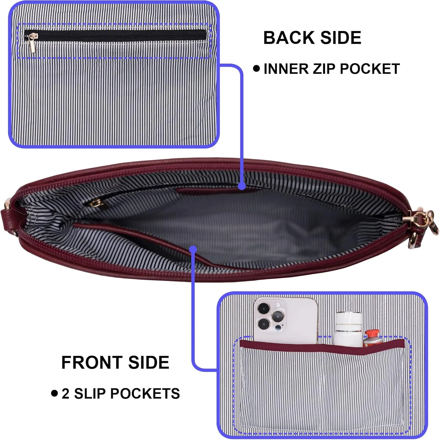 Solene Womens Lightweight Medium Crossbody Purse with Tassel, Perfect Size Crossbody Bags for Daily Use, travel