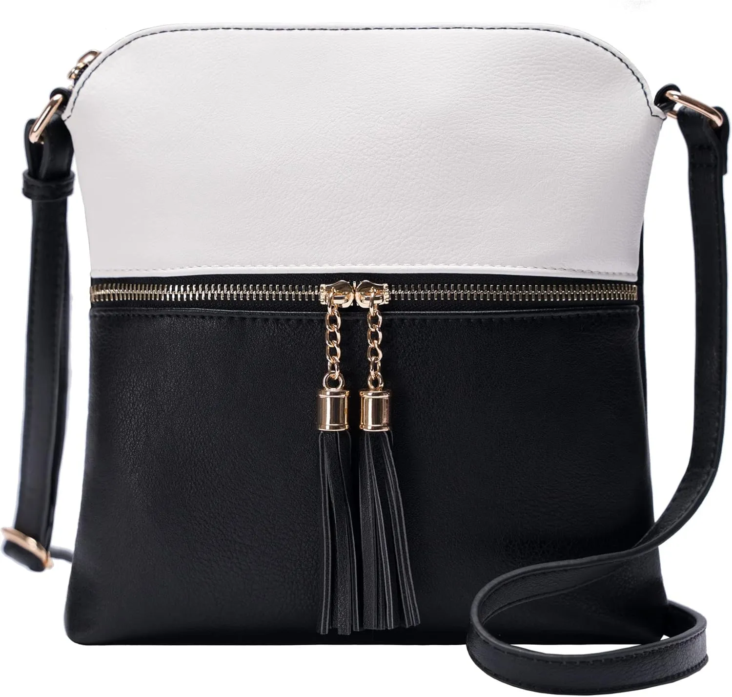 Solene Womens Lightweight Medium Crossbody Purse with Tassel, Perfect Size Crossbody Bags for Daily Use, travel
