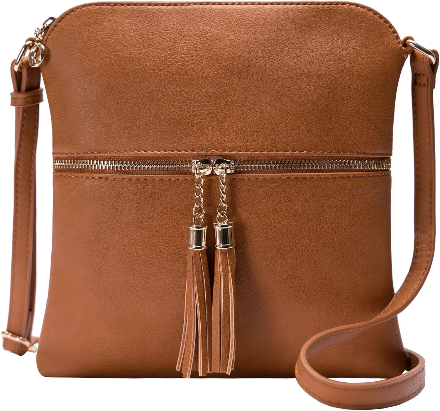 Solene Womens Lightweight Medium Crossbody Purse with Tassel, Perfect Size Crossbody Bags for Daily Use, travel