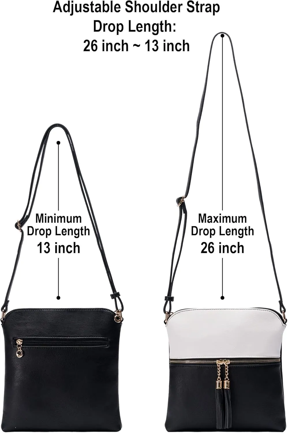 Solene Womens Lightweight Medium Crossbody Purse with Tassel, Perfect Size Crossbody Bags for Daily Use, travel