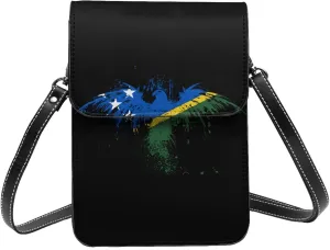 Solomon Islanders Eagle Flag Small Crossbody Bag Is A Shoulder Bag Designed For Women And Girls Cell Phone Crossbody Wallet Purses With Card Slots Adjustable Strap