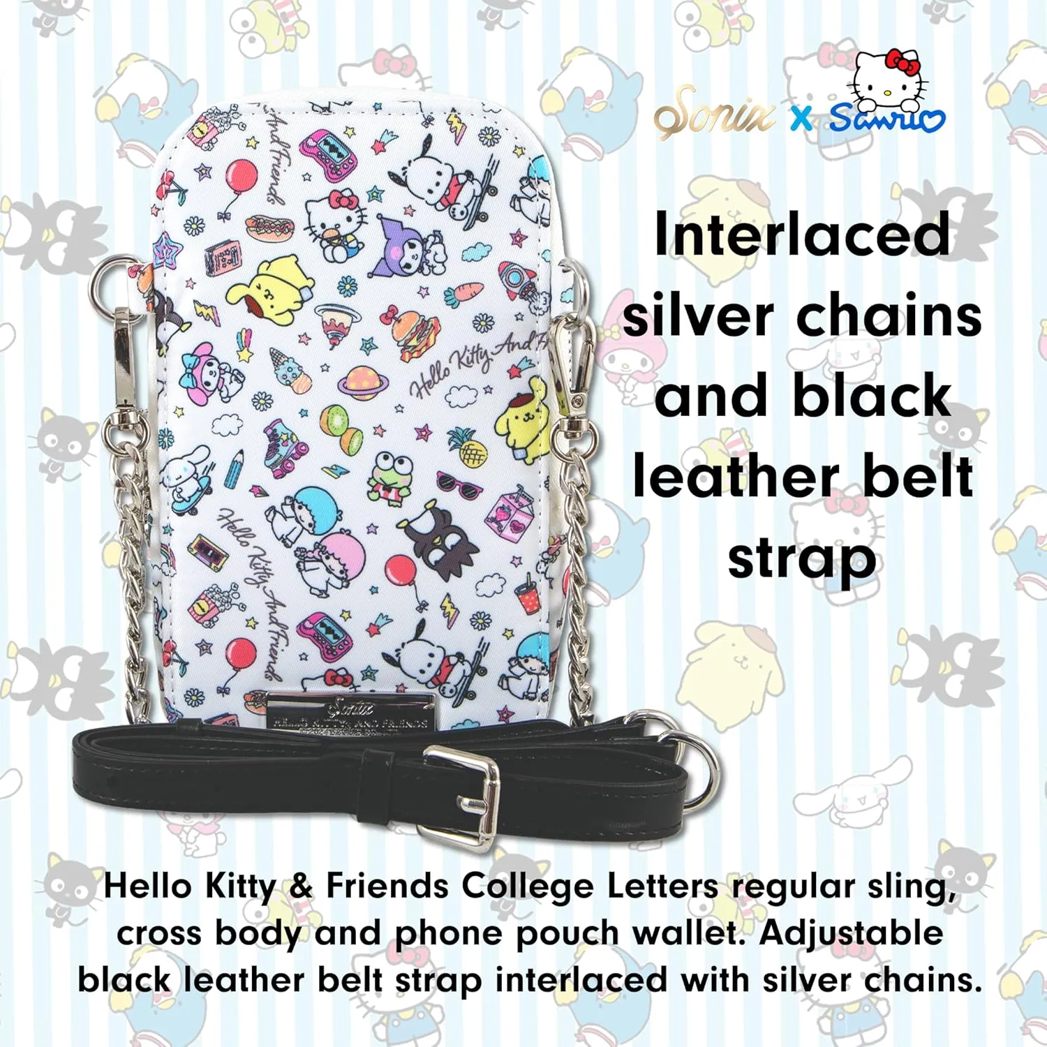 Sonix x Sanrio Phone Pouch - Universal Smartphone Purse and Wallet, Crossbody and Shoulder Bag