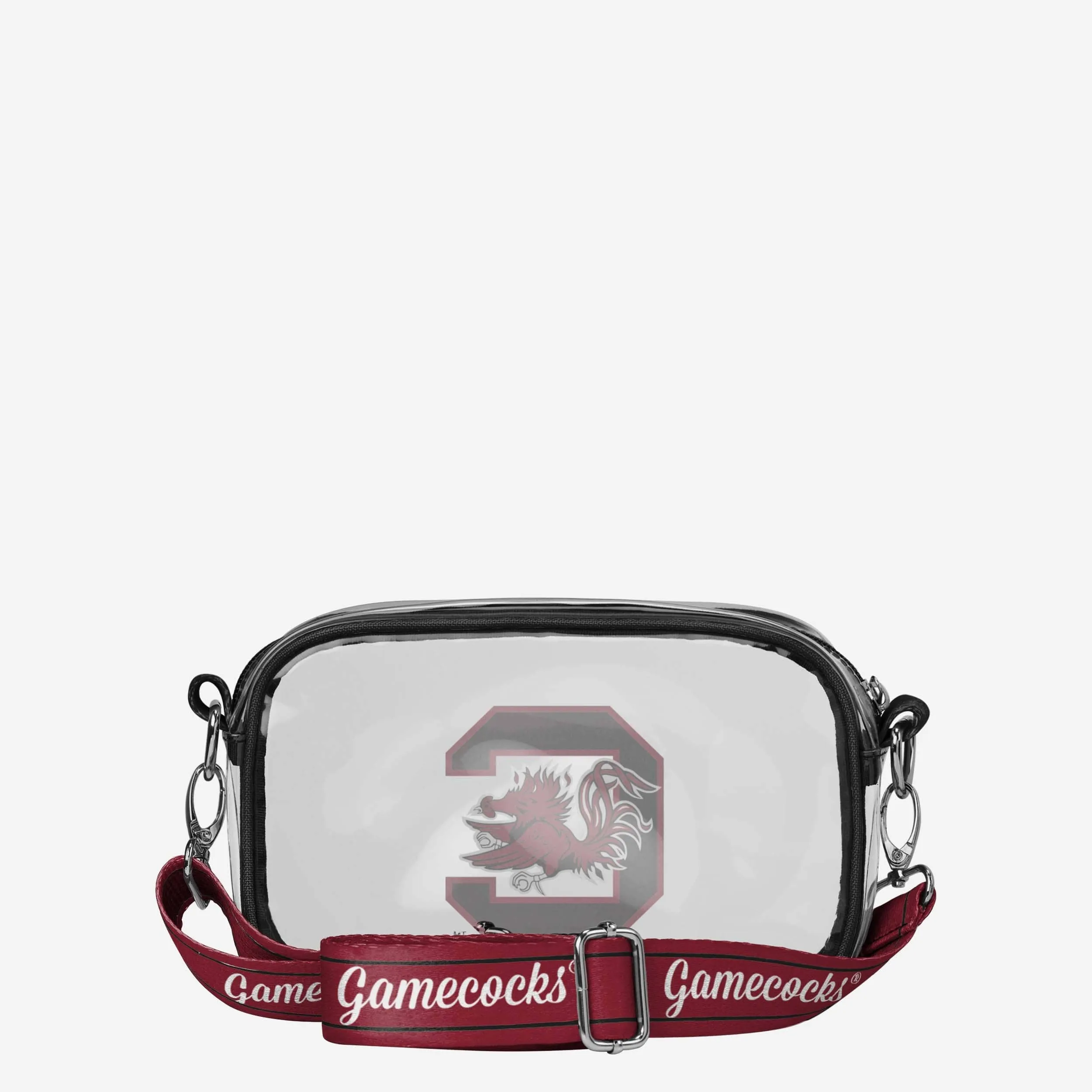 South Carolina Gamecocks Team Stripe Clear Crossbody Bag