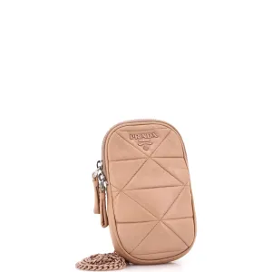 Spectrum Phone Holder Crossbody Bag Quilted Nappa Leather