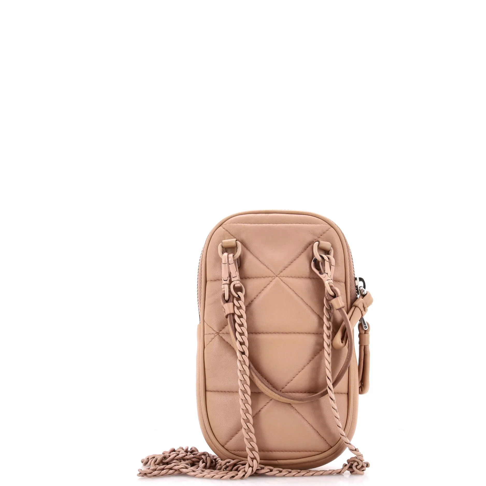 Spectrum Phone Holder Crossbody Bag Quilted Nappa Leather
