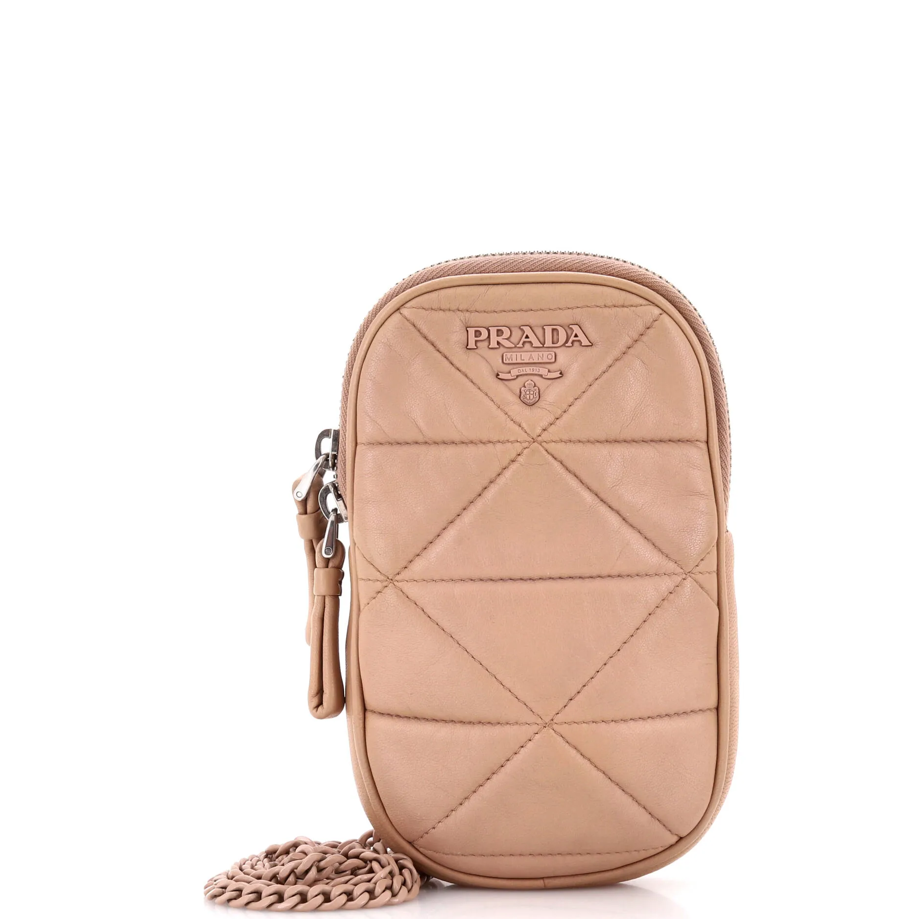 Spectrum Phone Holder Crossbody Bag Quilted Nappa Leather