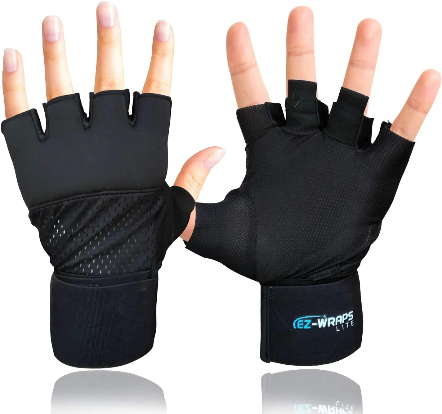 Speed Wraps: Premium Boxing Hands Wraps for Women and Men l Quick Inner Glove Wrist, Knuckle Protection for Martial Arts, Kickboxing, Cross Training and Boxing Workouts Plus Free Wash Bag