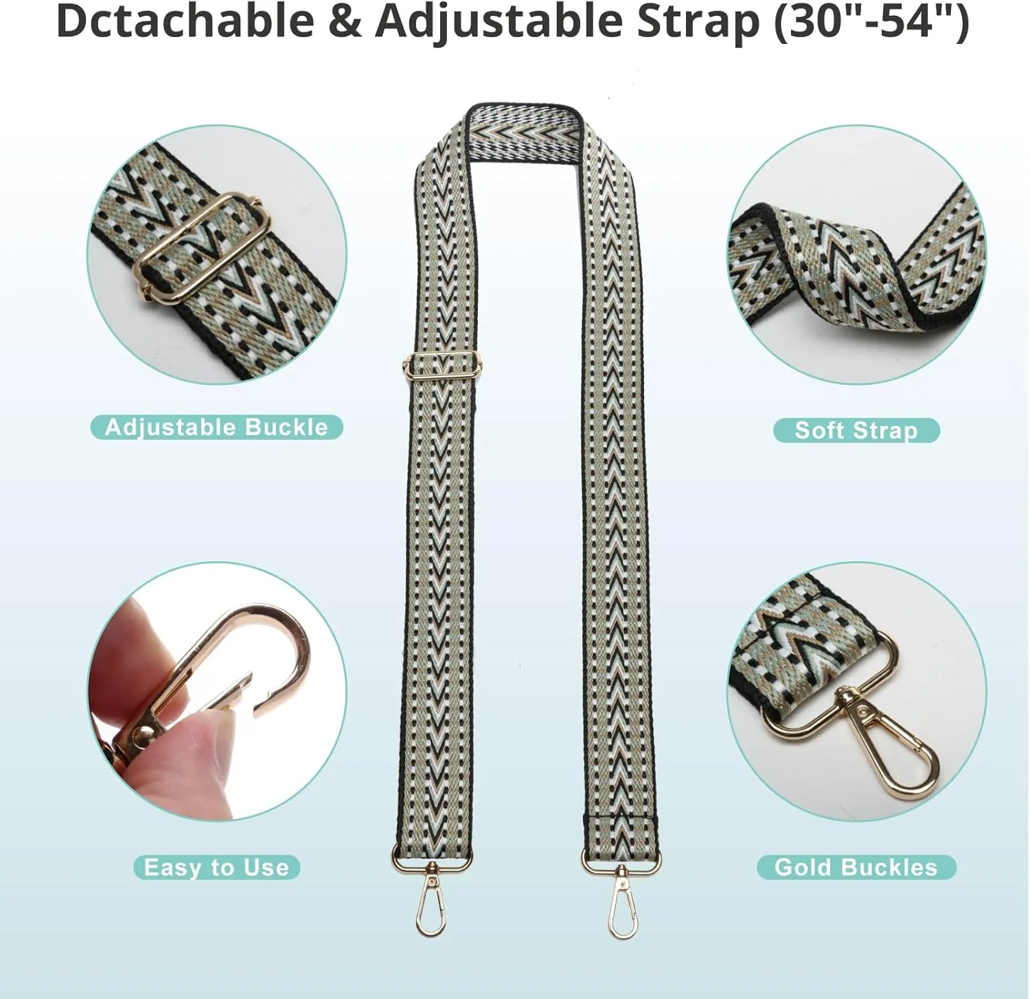 Stadium Approved Crossbody Purse for Women - Clear Stadium Bag for Sporting Events, Concerts