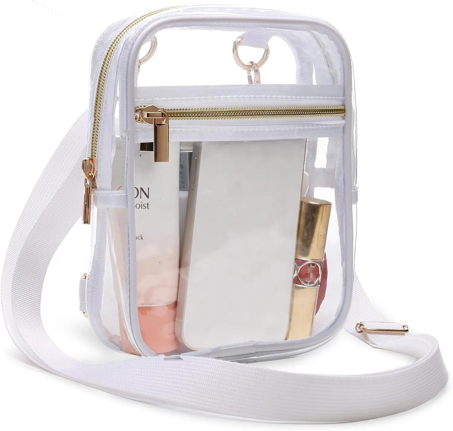Stadium Approved Crossbody Purse for Women - Clear Stadium Bag for Sporting Events, Concerts