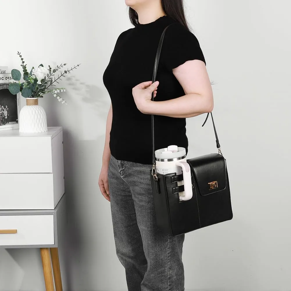 Stanley Bag Stanley Cup Purse Stanley Cup Holder Outdoor Crossbody Water Bottle Bag with Strap, for Stanley Cup