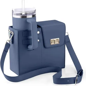 Stanley Bag Stanley Cup Purse Stanley Cup Holder Outdoor Crossbody Water Bottle Bag with Strap, for Stanley Cup