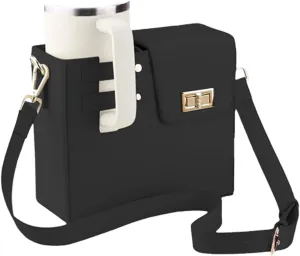 Stanley Bag Stanley Cup Purse Stanley Cup Holder Outdoor Crossbody Water Bottle Bag with Strap, for Stanley Cup