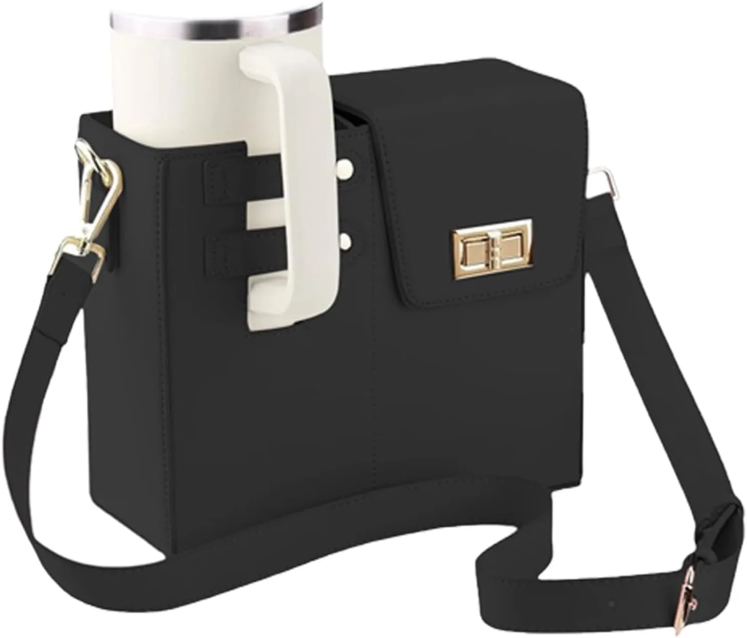 Stanley Bag Stanley Cup Purse Stanley Cup Holder Outdoor Crossbody Water Bottle Bag with Strap, for Stanley Cup