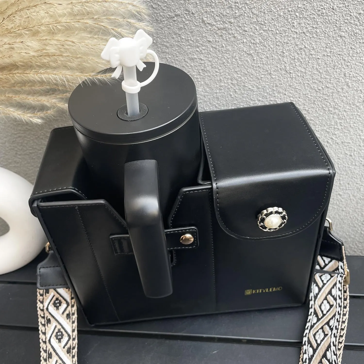 Stanley Cup Purse for water Bottle, Crossbody Water Cup Storage Bag Tumbler Purse Bag Water Bottle Carry Bag for Stanley Cup