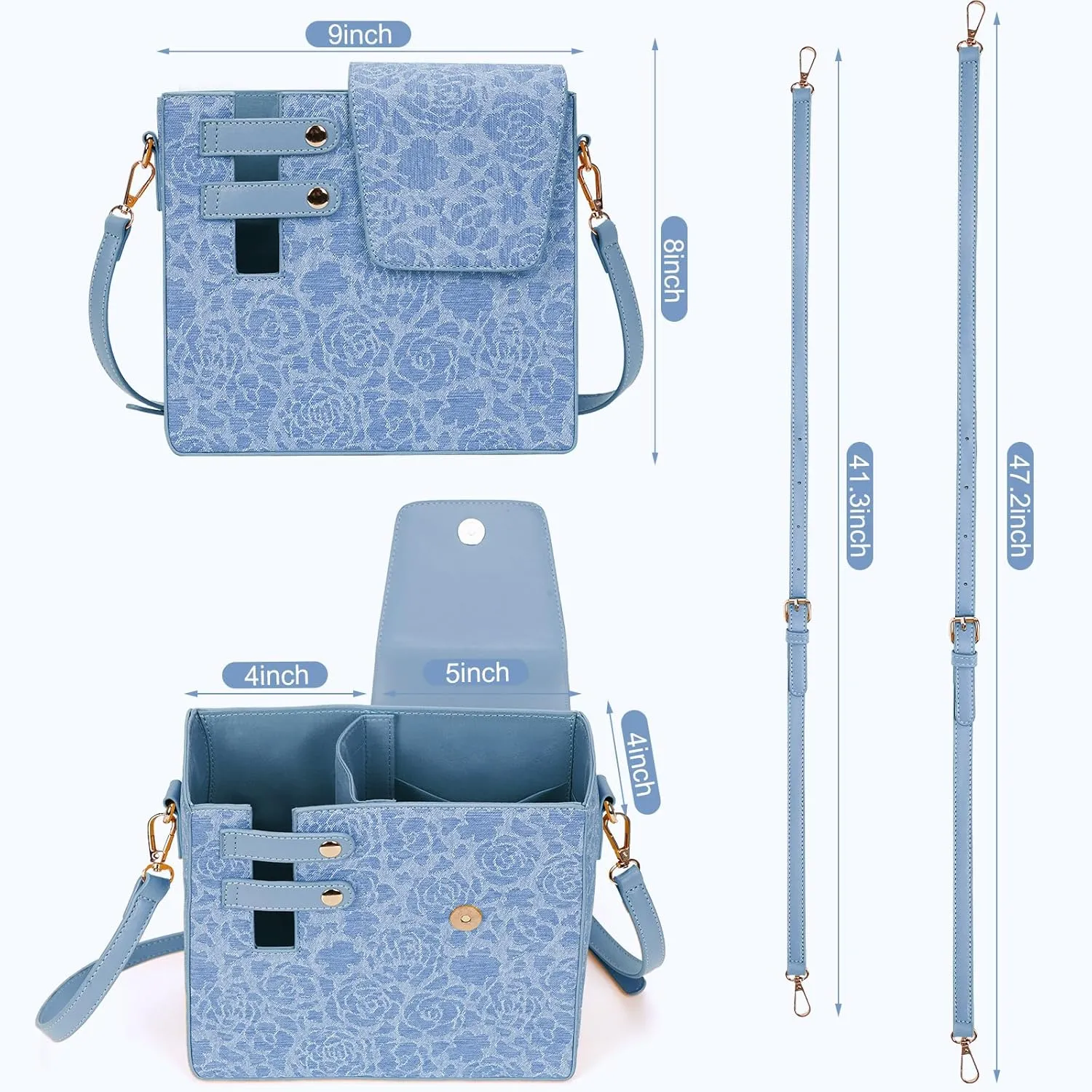 Stanley Outdoor Portable Crossbody Cup Storage Bag with Purse, Crossbody Bag for Stanley Bottle