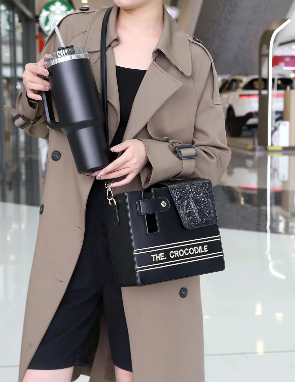Stanley Purse,Water Bottle Bag Outdoor Portable Crossbody Bag Stanley Cup Holder with Strap Women's Shoulder Bags