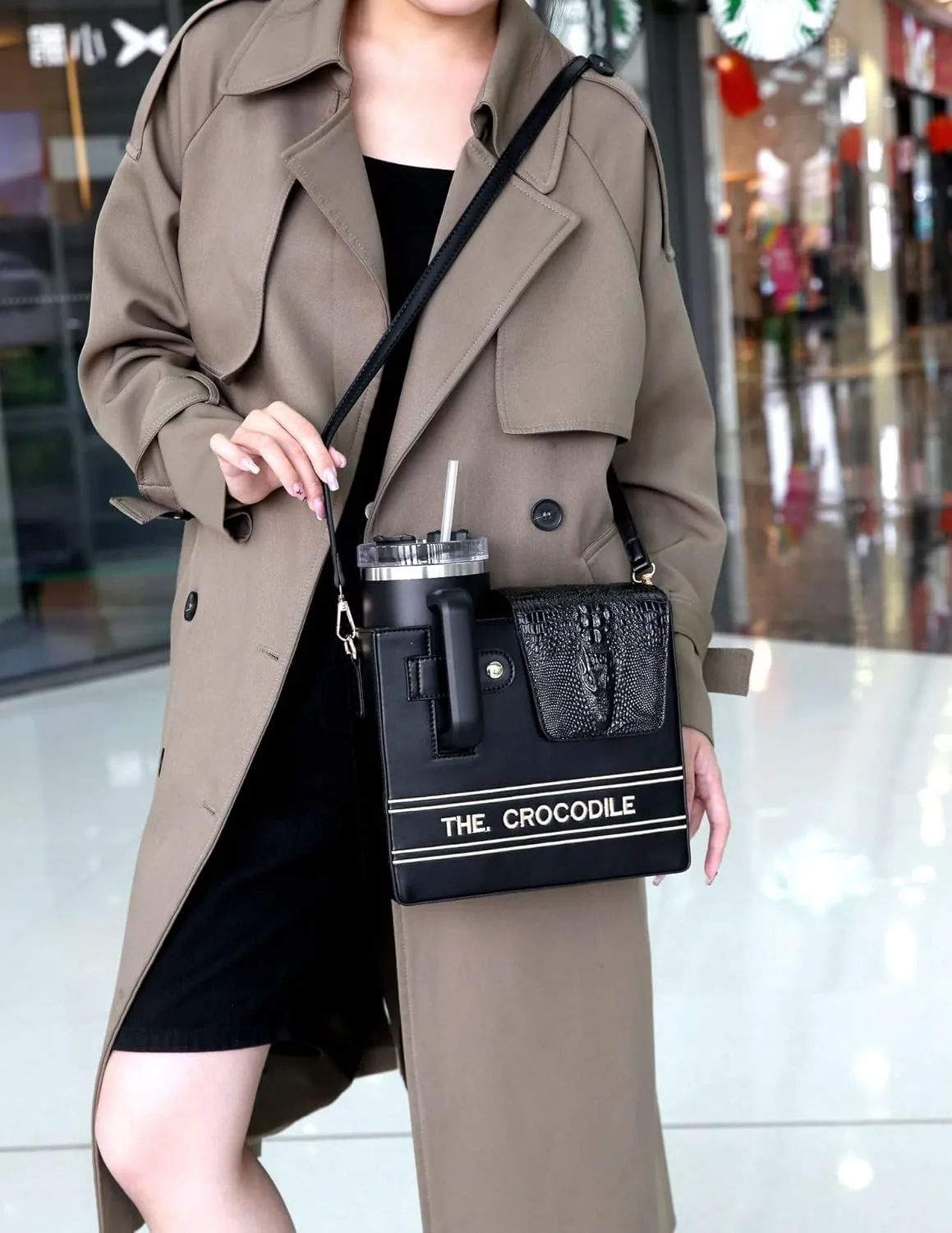 Stanley Purse,Water Bottle Bag Outdoor Portable Crossbody Bag Stanley Cup Holder with Strap Women's Shoulder Bags