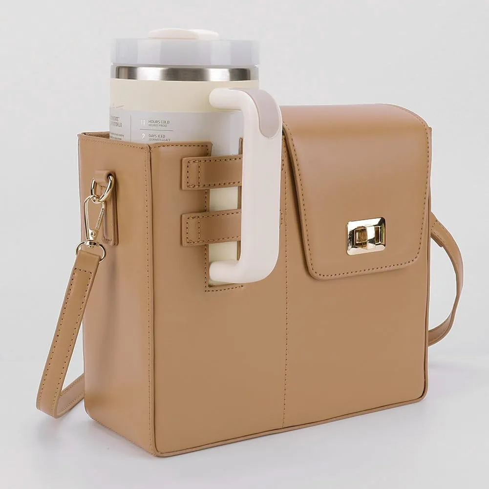 Stanley Purse,Water Bottle Bag Outdoor Portable Crossbody Bag Stanley Cup Holder with Strap Women's Shoulder Bags