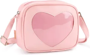 STEAMEDBUN Ita Bag Crossbody Cat Small Ita Purse Pin Display Bag with Insert