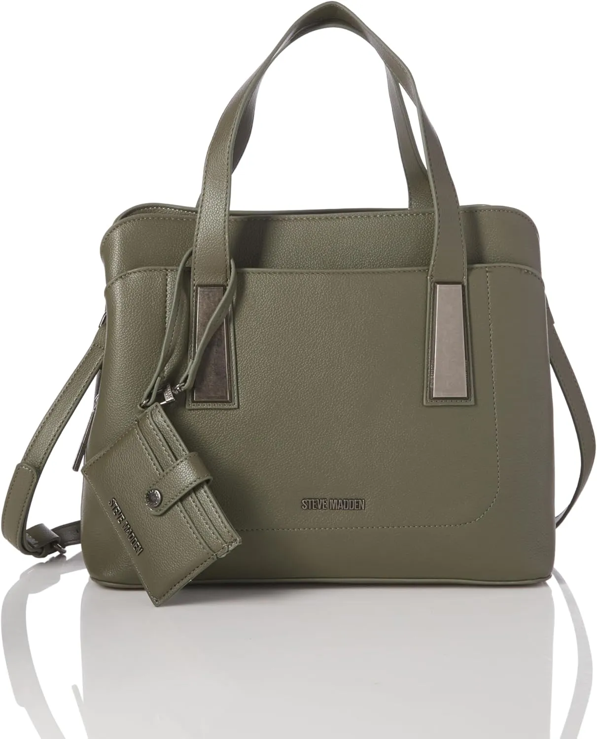 Steve Madden Bgrammer Top Handle Satchel with Card Case