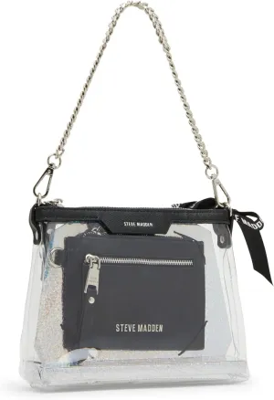 Steve Madden Dominic Clear Pouch with Card Case Gift Set