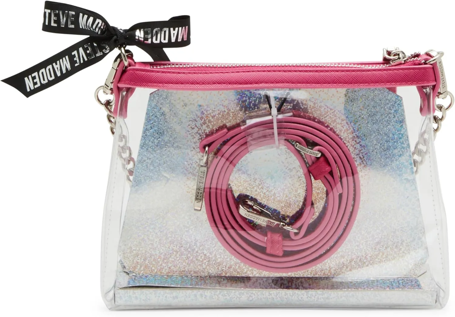 Steve Madden Dominic Clear Pouch with Card Case Gift Set