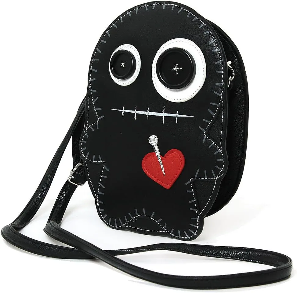 Stitched Voodoo Doll Shoulder Crossbody Bag