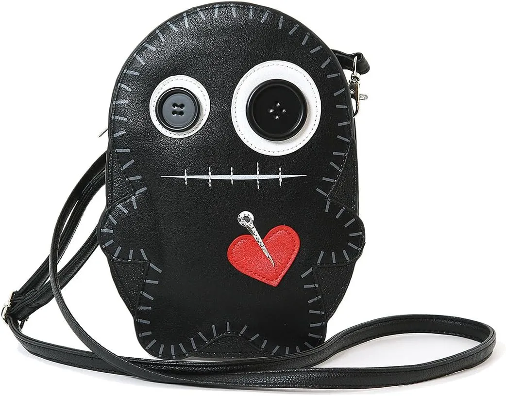 Stitched Voodoo Doll Shoulder Crossbody Bag