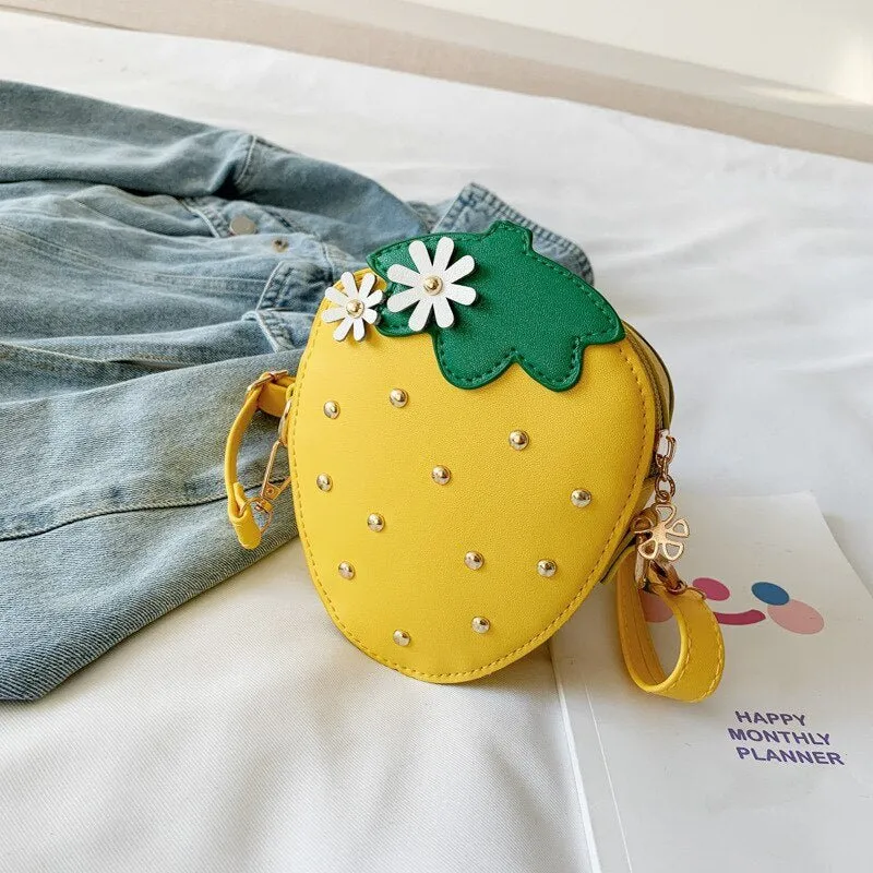 Strawberry Crossbody Bag for Girls Mini Coin Purse