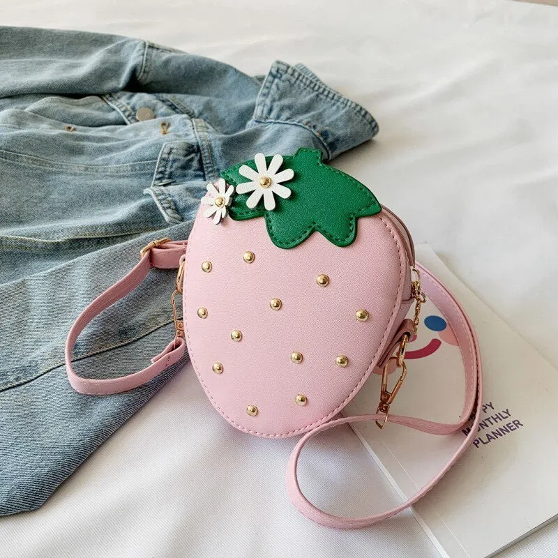 Strawberry Crossbody Bag for Girls Mini Coin Purse