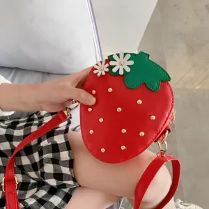 Strawberry Crossbody Bag for Girls Mini Coin Purse
