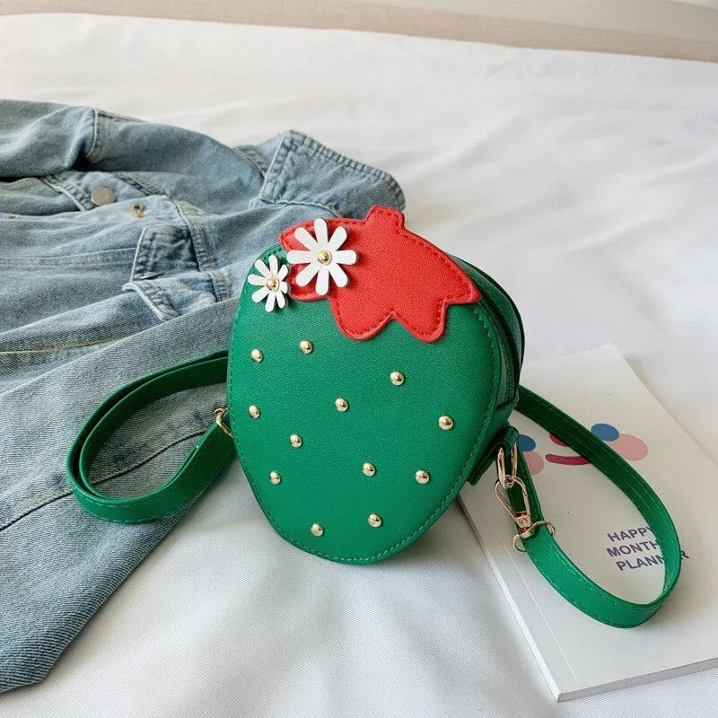 Strawberry Crossbody Bag for Girls Mini Coin Purse