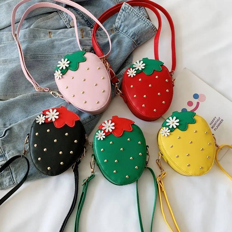 Strawberry Crossbody Bag for Girls Mini Coin Purse