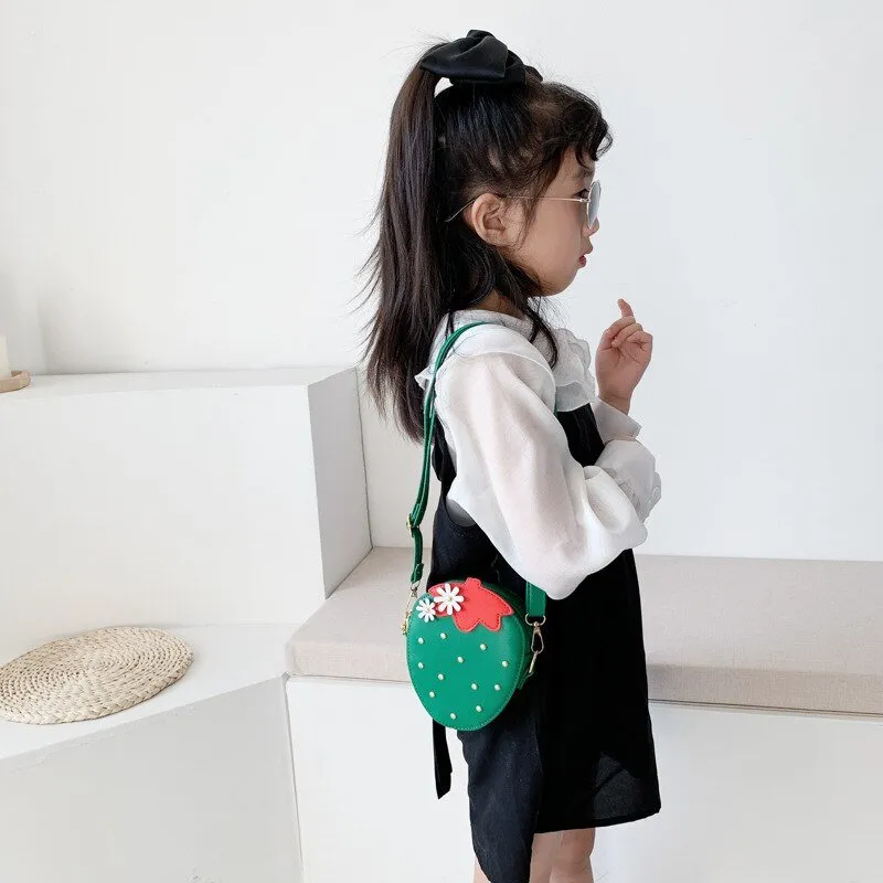 Strawberry Crossbody Bag for Girls Mini Coin Purse
