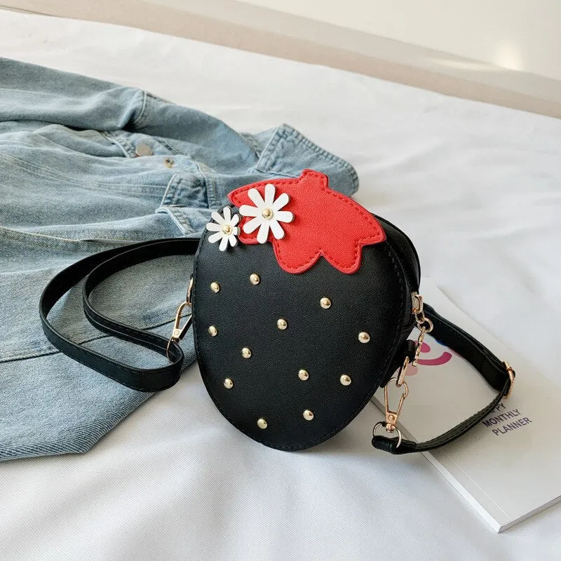 Strawberry Crossbody Bag for Girls Mini Coin Purse