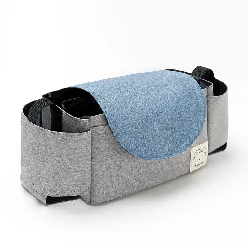 Stroller Bag Organizer – Universal Baby Accessories Trolley Bag with Cup Holder for Newborn Travel Convenience
