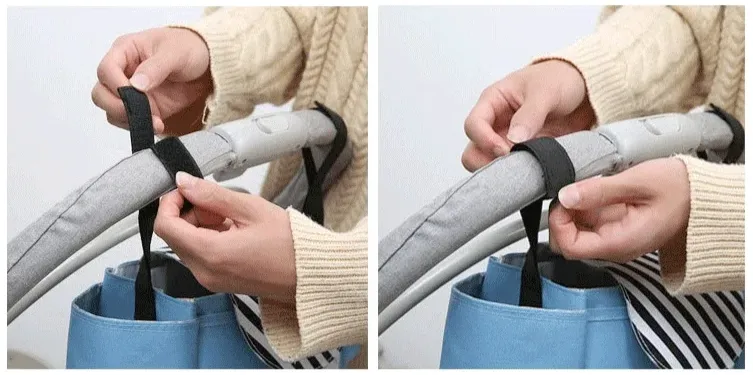 Stroller Bag Organizer – Universal Baby Accessories Trolley Bag with Cup Holder for Newborn Travel Convenience