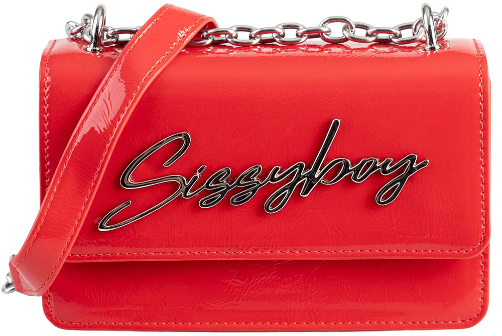 Structured Crossbody Bag - Red