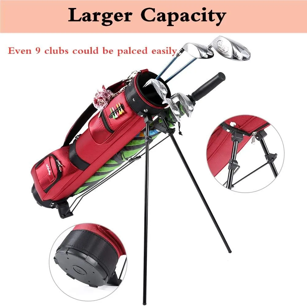 Sunday Golf Bag with Stand, Golf Carry Bag with Travel Shoulder, Lightweight Golf Bag for Men Women，Golf Stand Bag