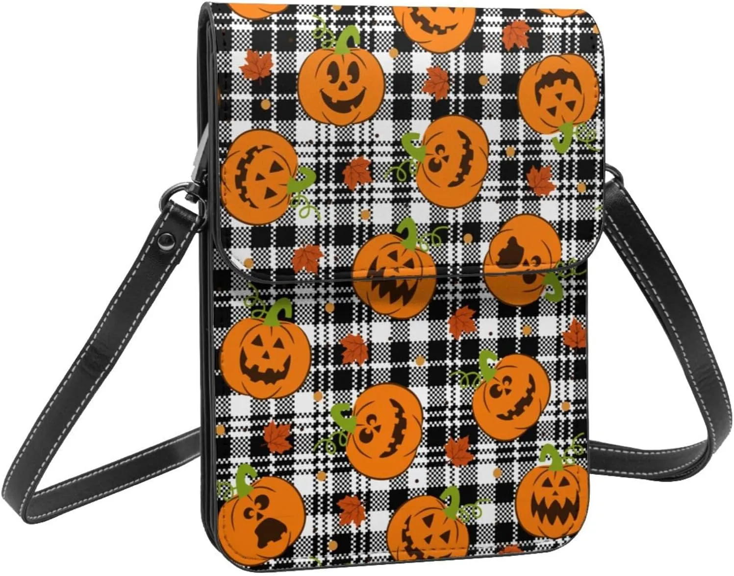 Sunflower Cow American Flag Cell Phone Purse Small Crossbody Bags For Women Men Wallet Purses With Adjustable Strap