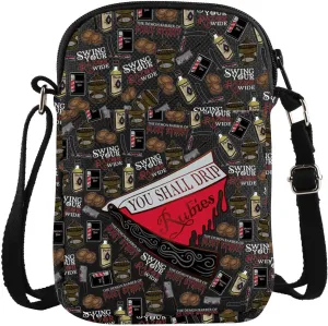 Sweeney Crossbody Bag You Shall Drip Rubies Musical Theater Gift Razor Gift