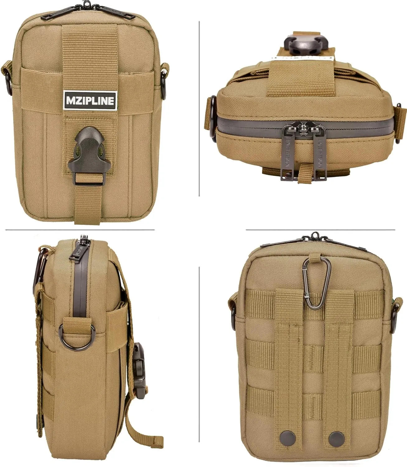 Tactical Pouch- Smell Proof -Bag Crossbody Sling Shoulder Bags with Carbon Lining for Man