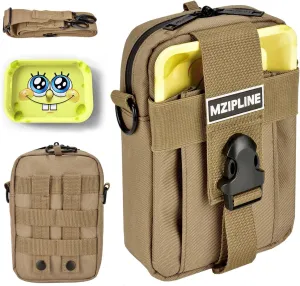 Tactical Pouch- Smell Proof -Bag Crossbody Sling Shoulder Bags with Carbon Lining for Man