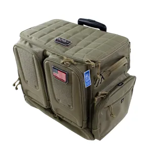 Tactical Rolling Rangebag,10 Handguns,tan